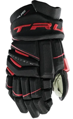 True Hockey True Catalyst 5X Senior Hockey Gloves -True CT5xGlove Black Red 3a6ce79f eaad 4b4a 8356 055a6a952174