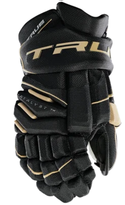 True Hockey True Catalyst 7X Senior Hockey Gloves -True CT7xGlove Black Gold