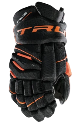 True Hockey True Catalyst 7X Junior Hockey Gloves 21 True Hockey True Catalyst 7X Junior Hockey Gloves -True CT7xGlove Black Orange 1