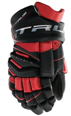 True Hockey True Catalyst 7X Junior Hockey Gloves 18 True Hockey True Catalyst 7X Junior Hockey Gloves -True CT7xGlove Black Red 1